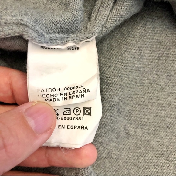 Springfield Marino Wool Oversized Minimalist Gray Turtleneck Jumper Sweater. XXL - Picture 9 of 14